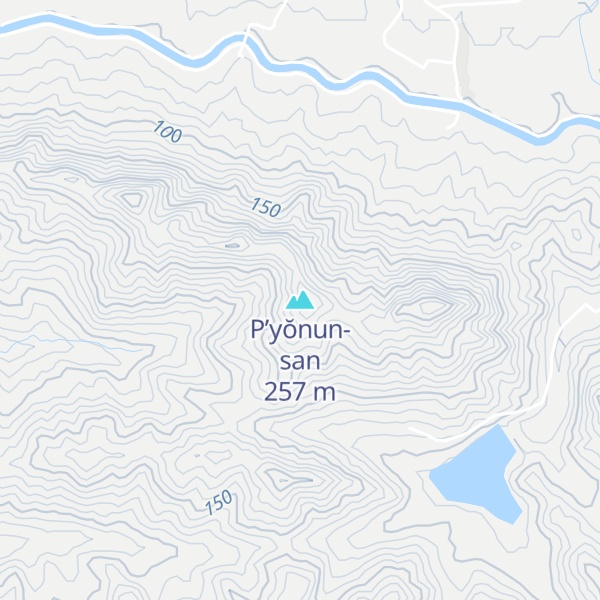 Map of P’yŏnun-san
