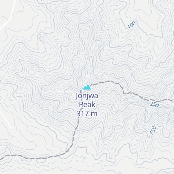 Map of Jonjwa Peak