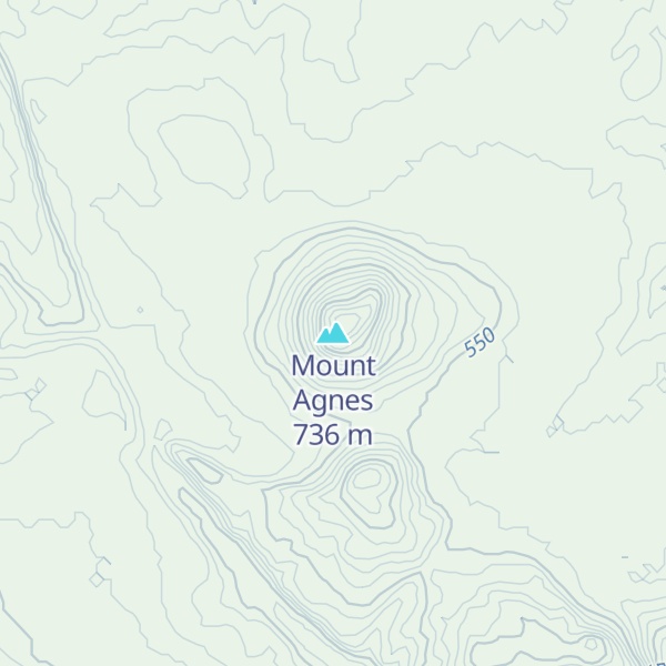 Map of Mount Agnes