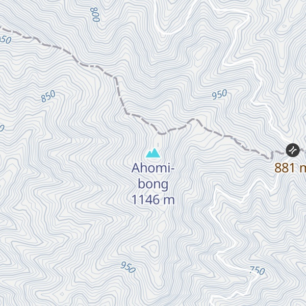 Map of Ahomi-bong