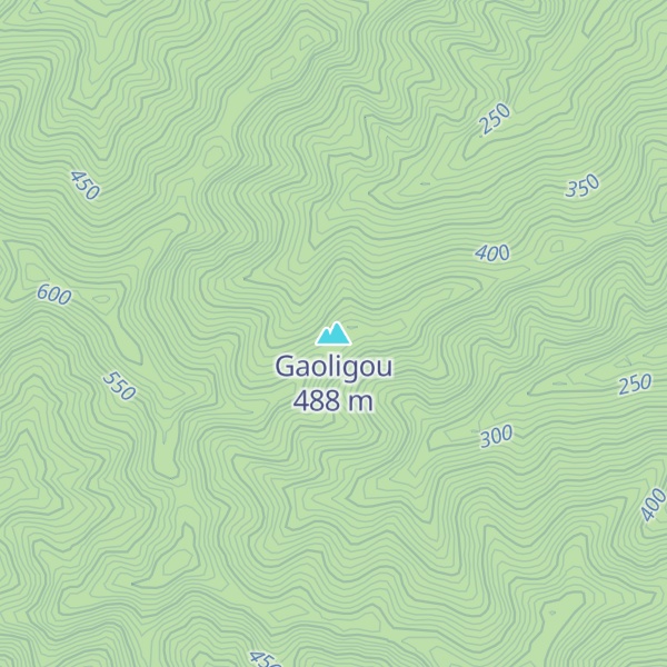 Map of Gaoligou