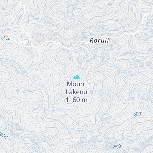 Map of Mount Lakenu