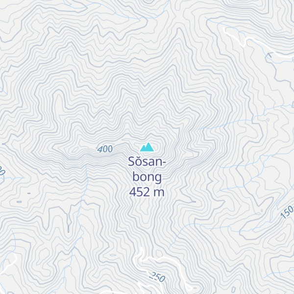 Map of Sŏsan-bong
