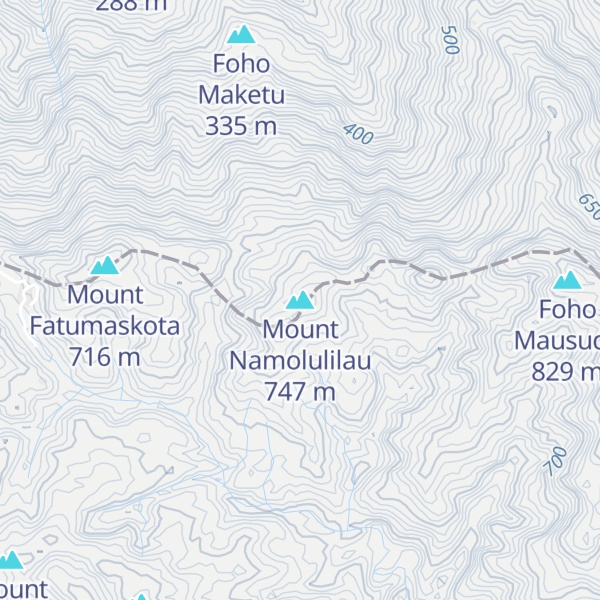 Map of Mount Namolulilau