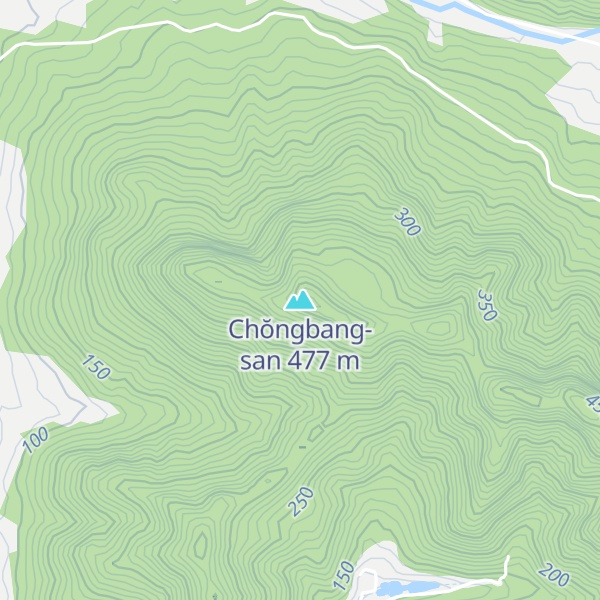Map of Chŏngbang-san