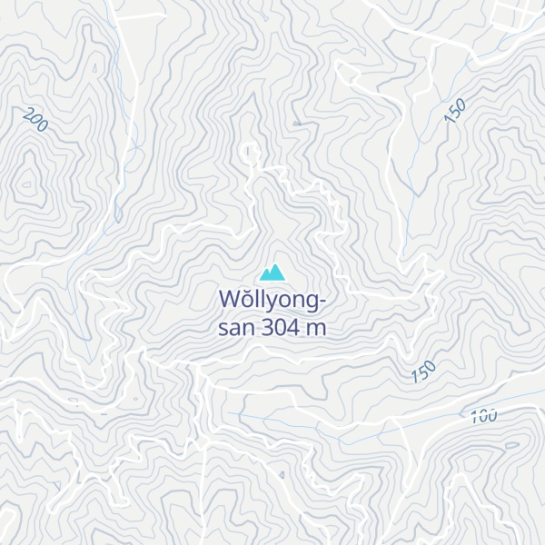 Map of Wŏllyong-san