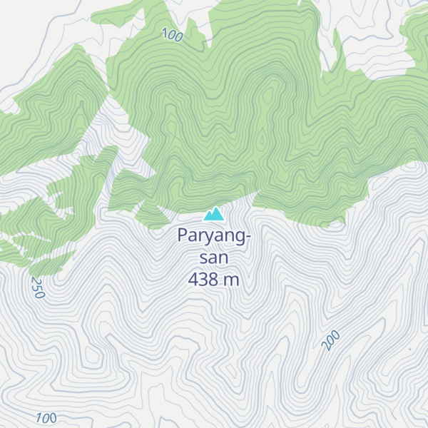 Map of Paryang-san