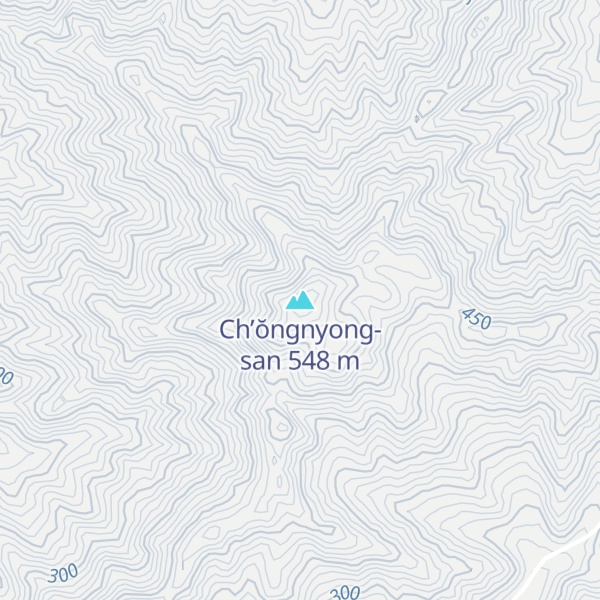 Map of Ch’ŏngnyong-san