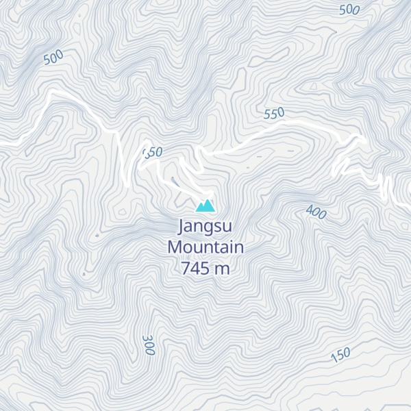 Map of Jangsu Mountain