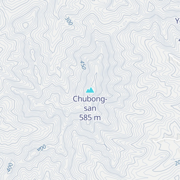 Map of Chubong-san