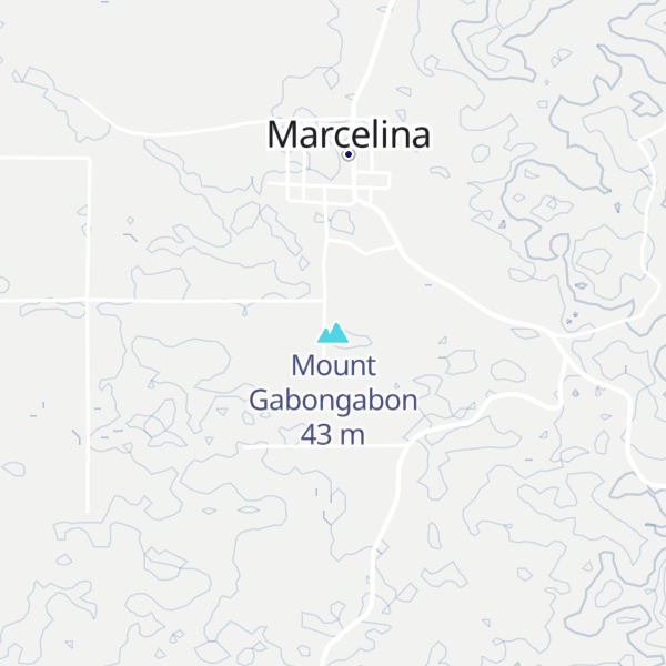 Map of Mount Gabongabon