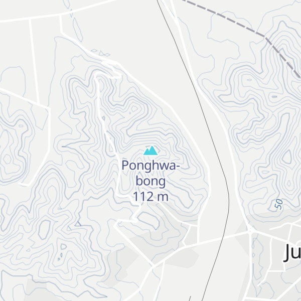 Map of Ponghwa-bong