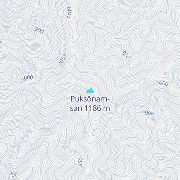 Map of Puksŏnam-san