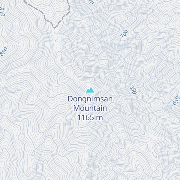 Map of Dongnimsan Mountain