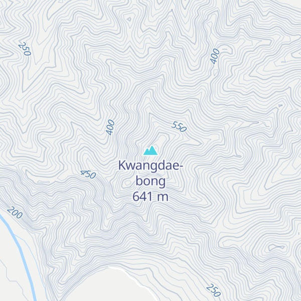 Map of Kwangdae-bong