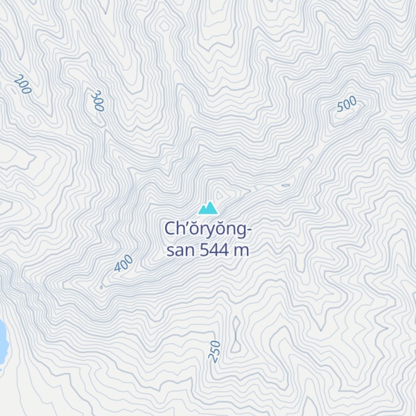 Map of Ch’ŏryŏng-san