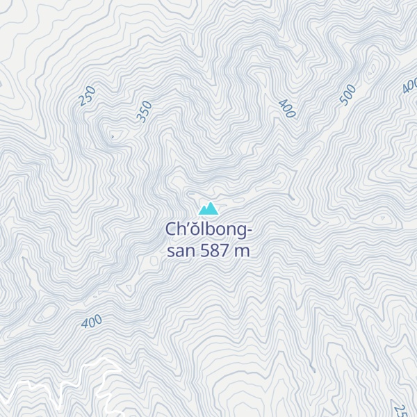 Map of Ch’ŏlbong-san