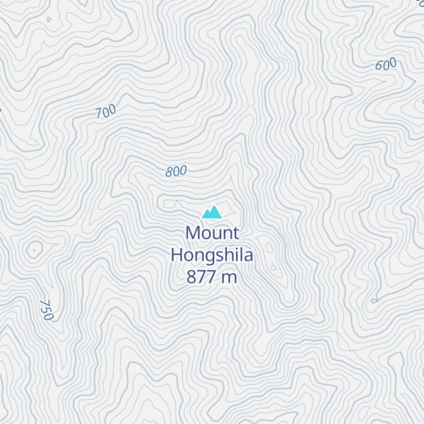 Map of Mount Hongshila