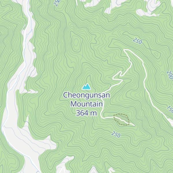 Map of Cheongunsan Mountain