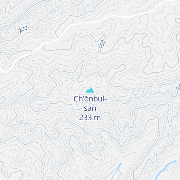 Map of Ch’ŏnbul-san