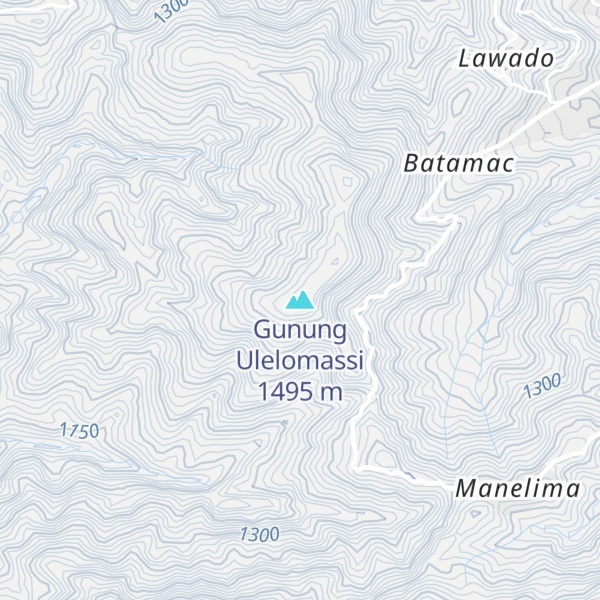 Map of Gunung Ulelomassi