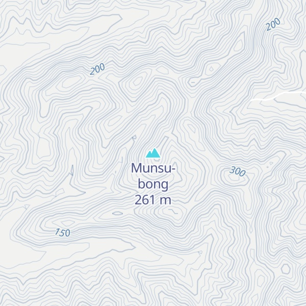 Map of Munsu-bong