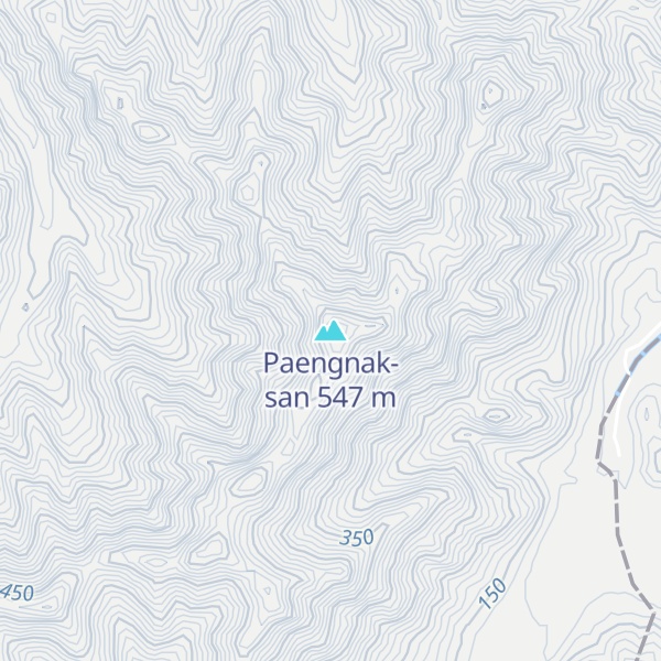 Map of Paengnak-san