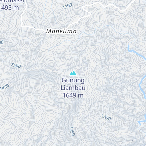 Map of Gunung Liambau