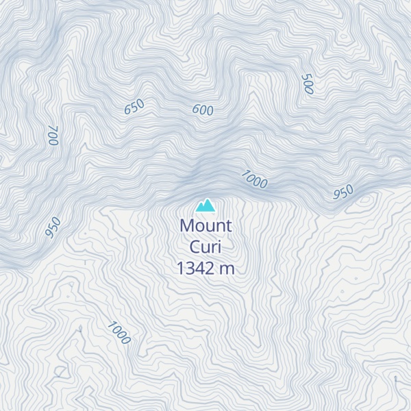 Map of Mount Curi