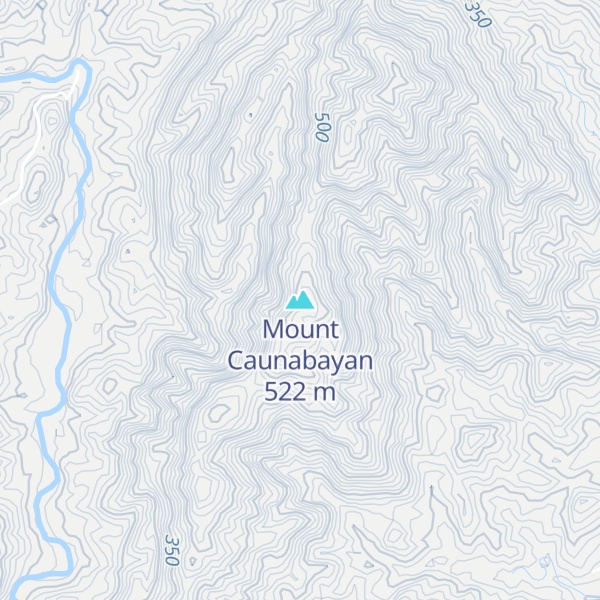 Map of Mount Caunabayan