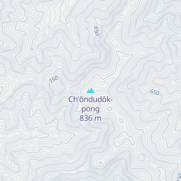 Map of Ch’ŏndudŏk-pong