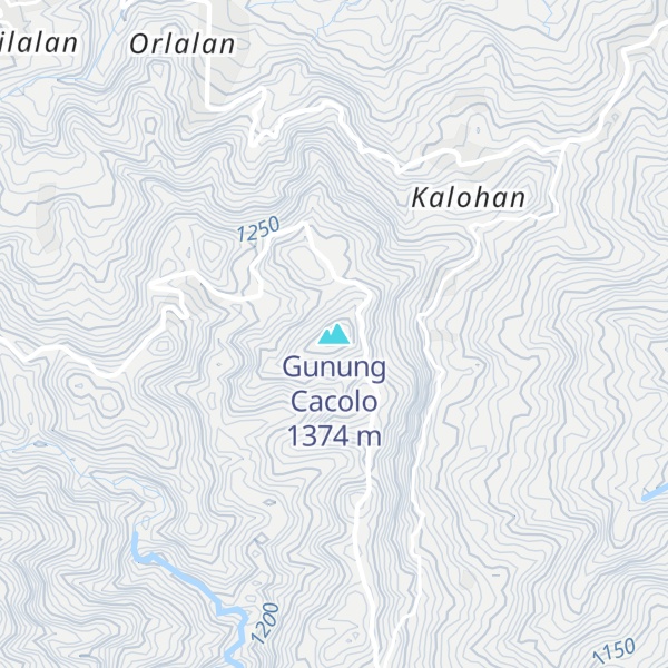 Map of Gunung Cacolo