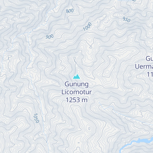 Map of Gunung Licomotur