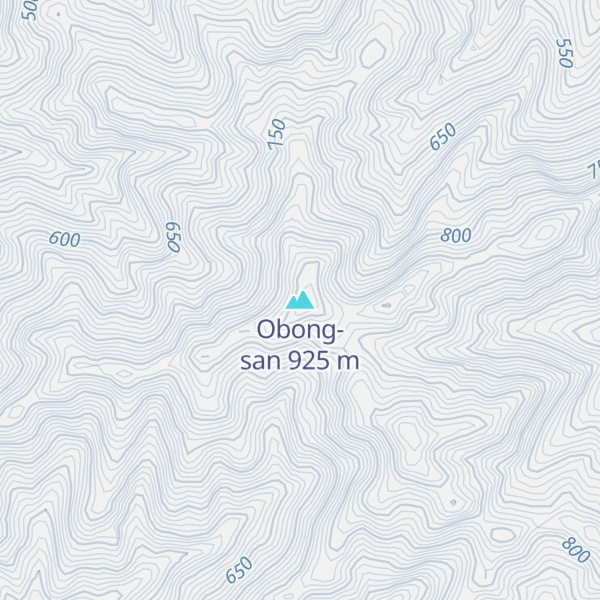 Map of Obong-san