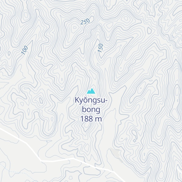 Map of Kyŏngsu-bong