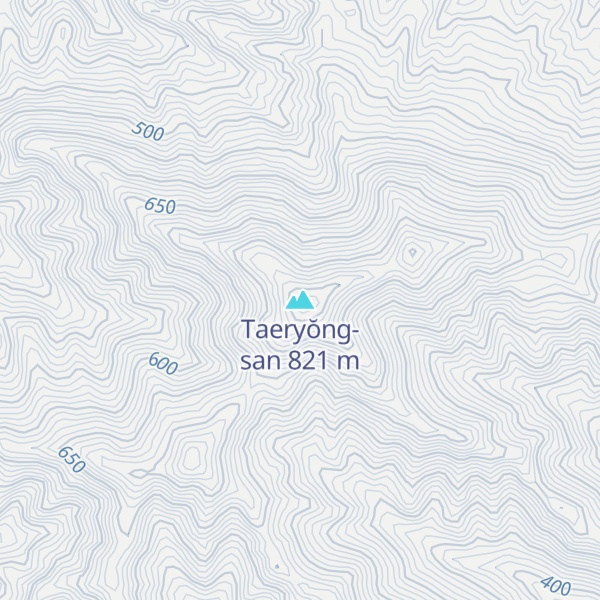 Map of Taeryŏng-san