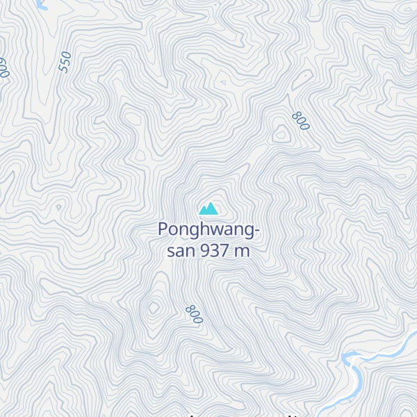 Map of Ponghwang-san