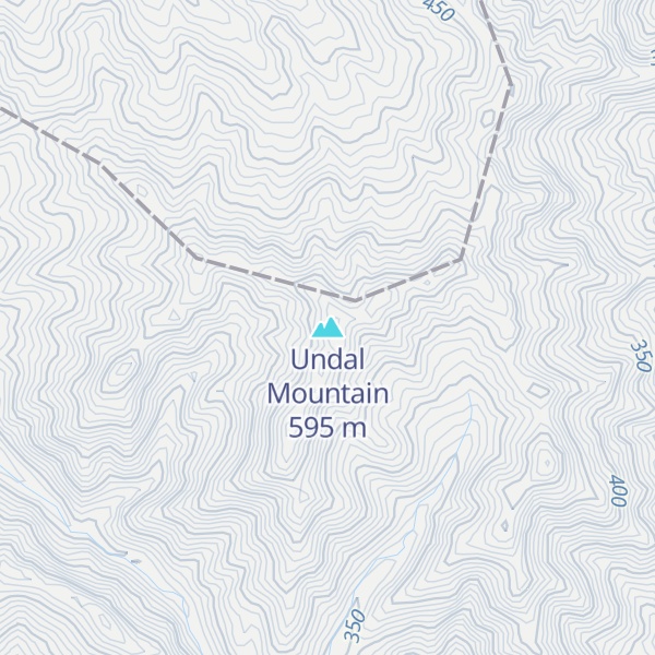 Map of Undal Mountain