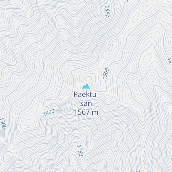 Map of Paektu-san
