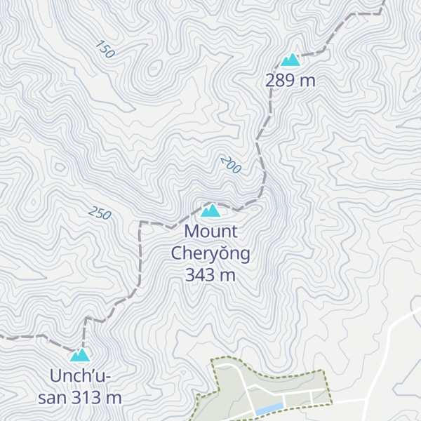 Map of Mount Cheryŏng