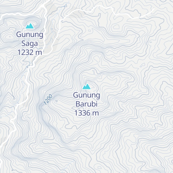 Map of Gunung Barubi