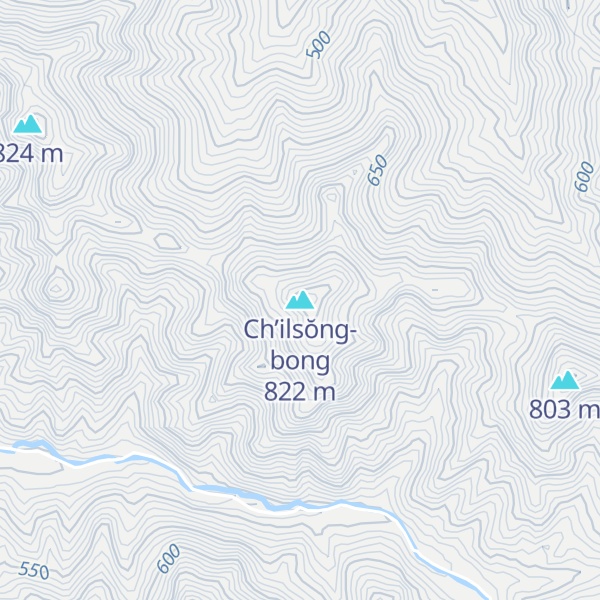 Map of Ch’ilsŏng-bong