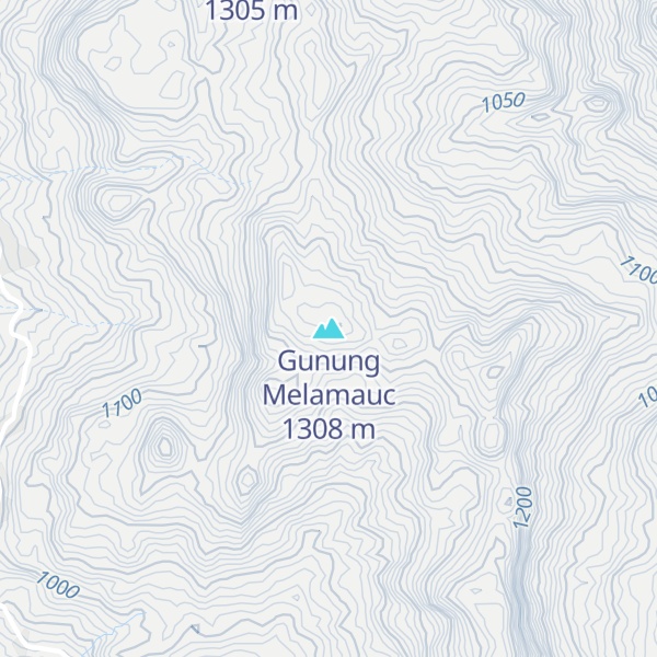 Map of Gunung Melamauc