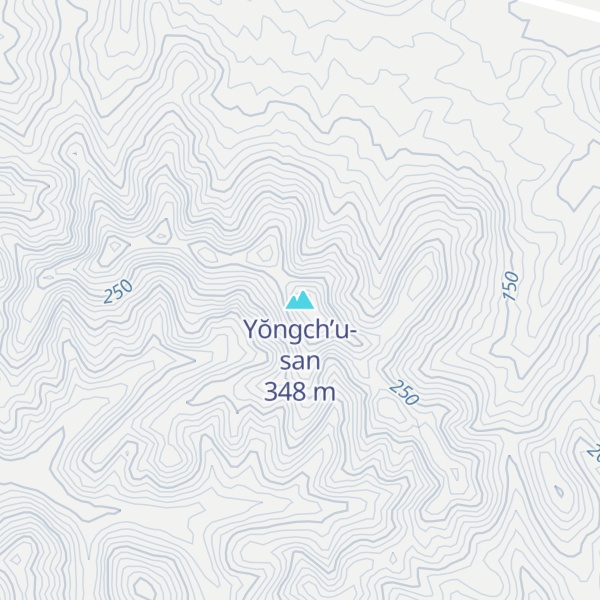 Map of Yŏngch’u-san