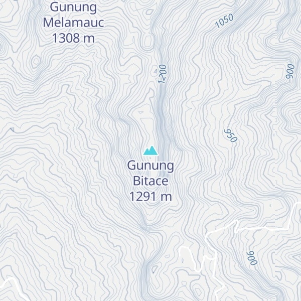 Map of Gunung Bitace