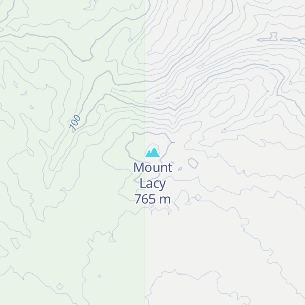 Map of Mount Lacy