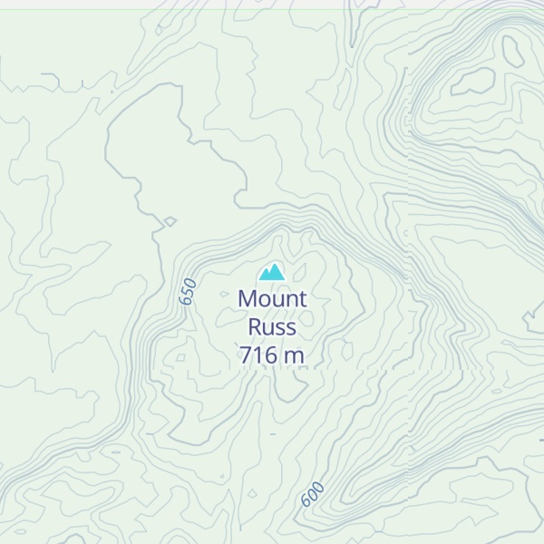 Map of Mount Russ