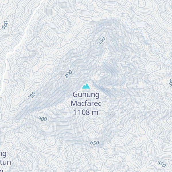 Map of Gunung Macfarec