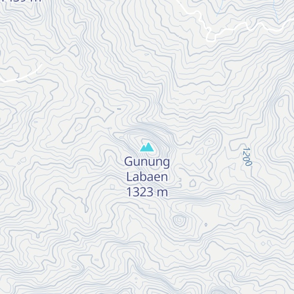 Map of Gunung Labaen
