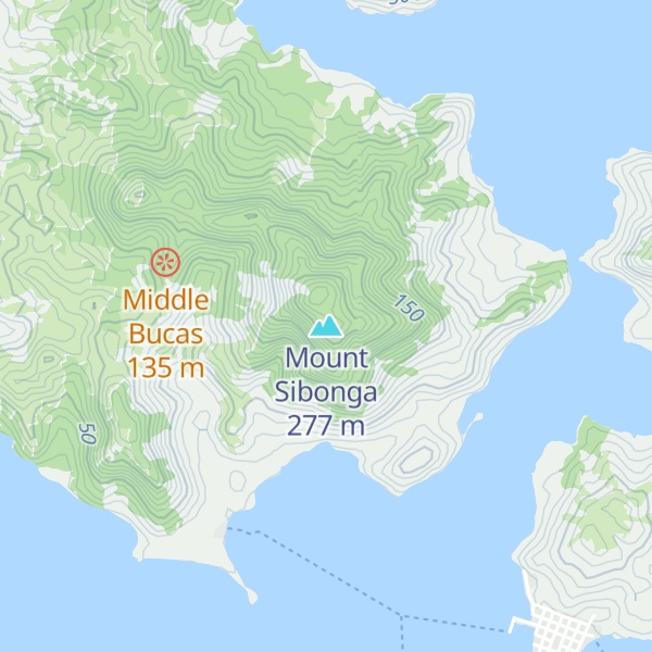 Map of Mount Sibonga